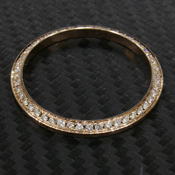 14k Gold 31mm 0.84ct RG 4prong