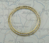 14k Gold 34mm 1-04ct YG