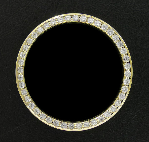 14k 36mm YG 1-80ct