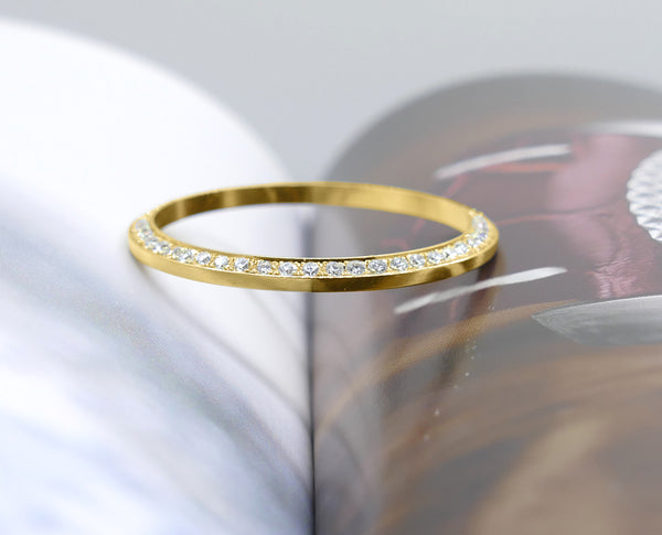 14k Gold 36mm 1.30ct 4prong YG