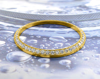 18k Gold 36mm 1.30ct 4prong YG