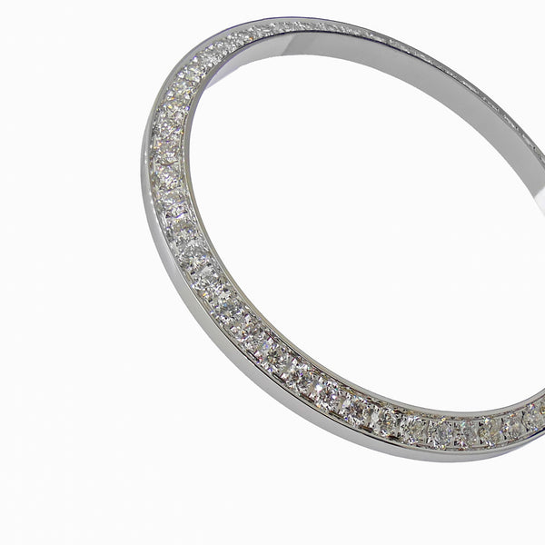 14k Gold 31mm 1.3 ct WG 4prong