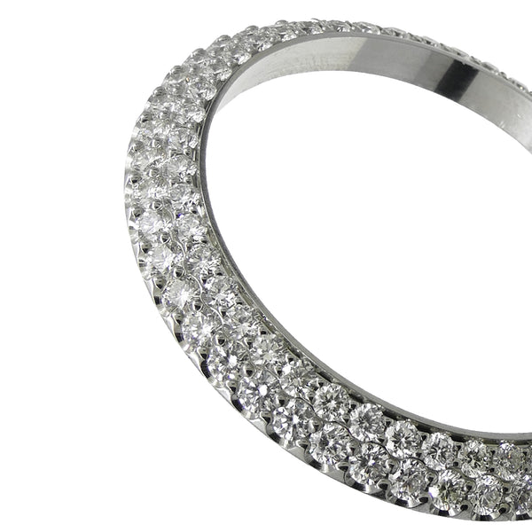 SS 36mm DOME-2 Row 4.14ct